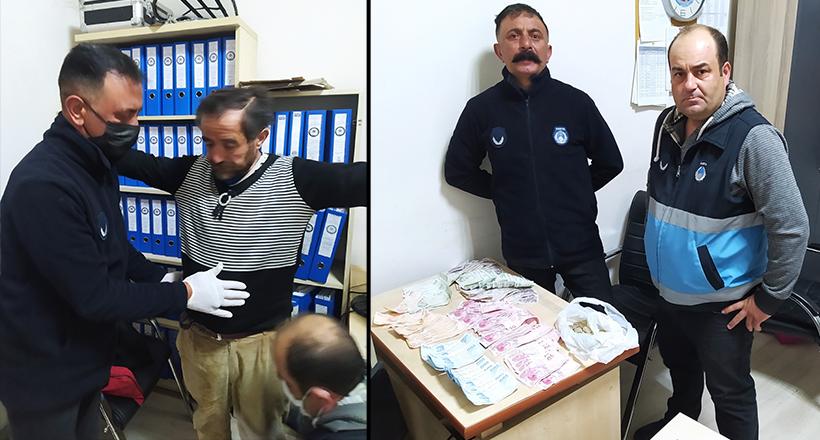 Dilencinin Üzerinden 5.400 Lira Çıktı