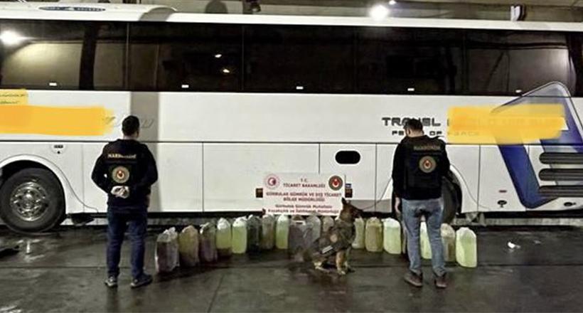 Otobüsten Uyuşturucu Çıktı