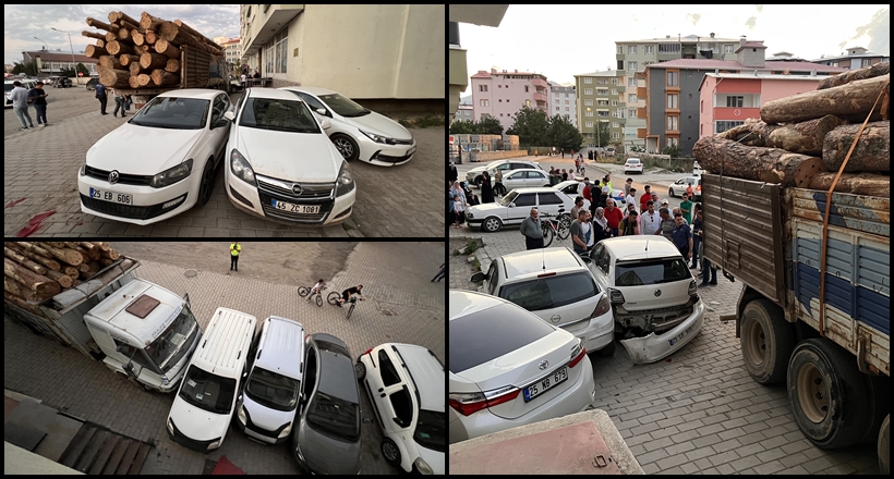 Freni Boşalan Kamyon 6 Araca Çarptı
