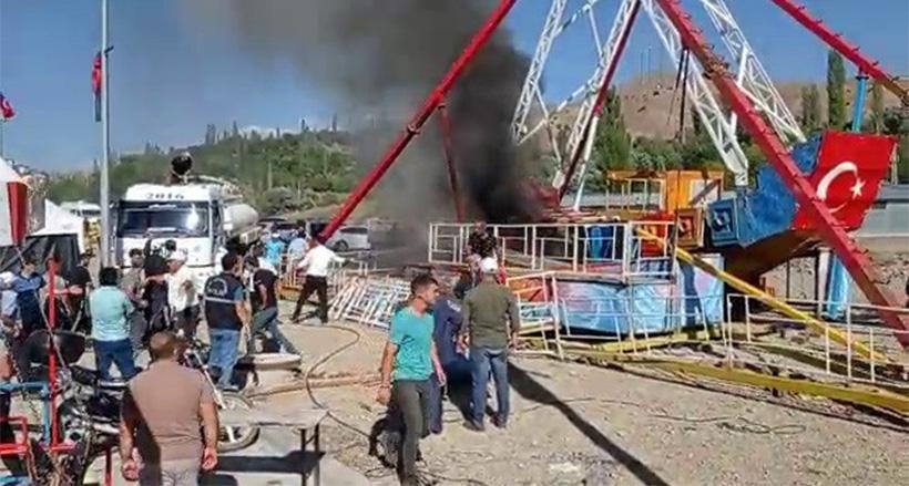 Panayırda Yangın Paniği
