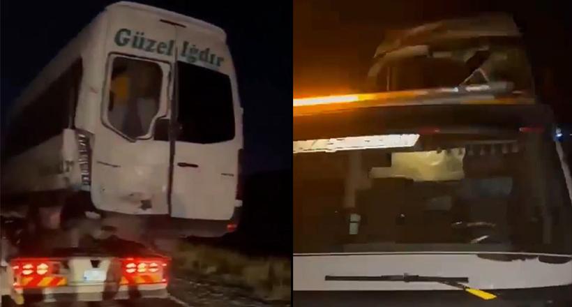 Erzurum'a Hasta Taşıyan Araç Şarampole Yuvarlandı