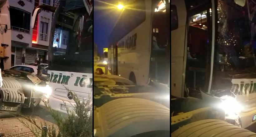 Çekici İle Yolcu Otobüsü Çarpıştı