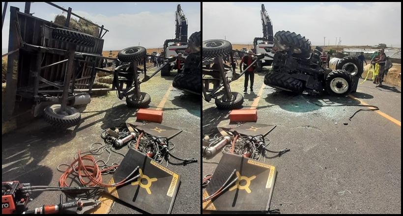Devrilen Traktör Altında Can Pazarı