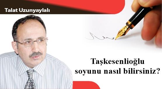 Taşkesenlioğlu soyunu nasıl bilirsiniz?