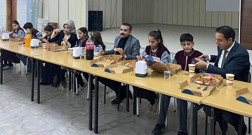Öğrencilere Pizzalı Sürpriz