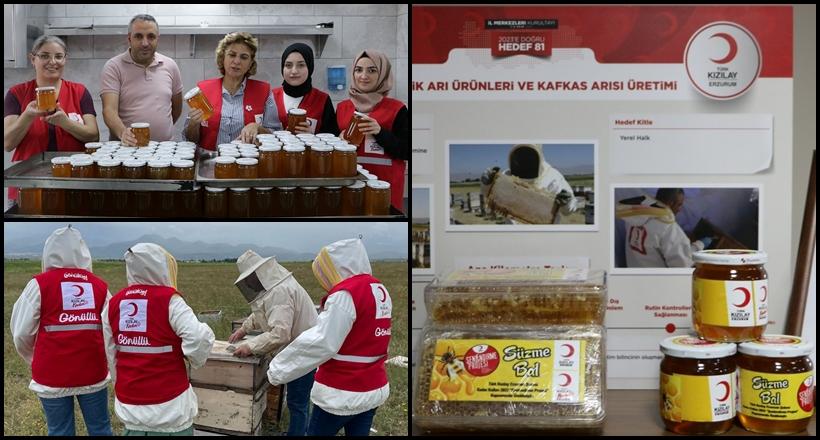 Türk Kızılay Palandöken’de Bal Üretti