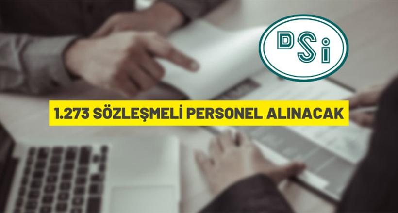 DSİ 1273 Sözleşmeli Personel alacak