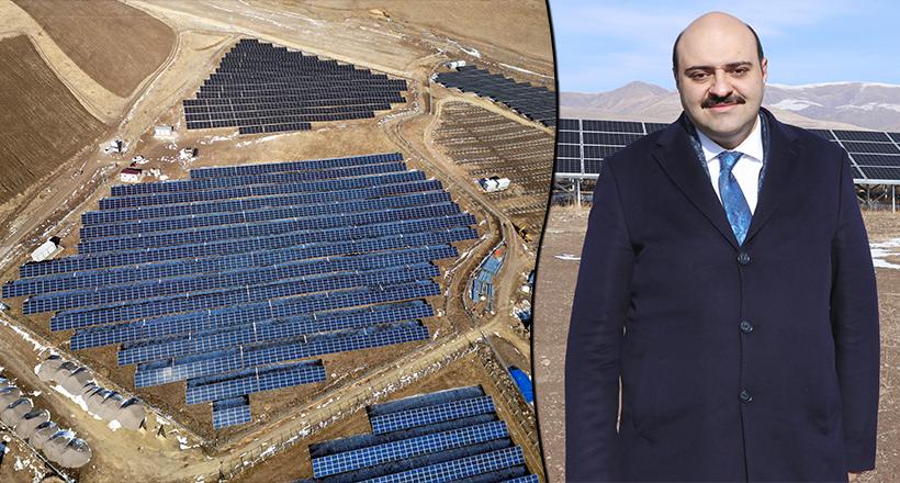 Güneş tarlasının hasadı