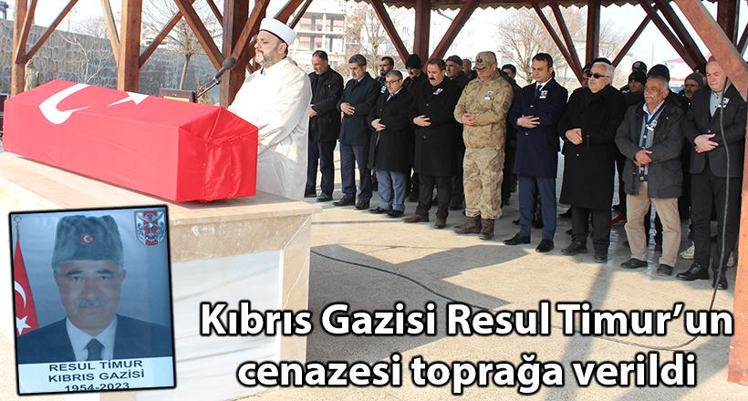 Kıbrıs Gazisi Resul Timur’un cenazesi toprağa verildi