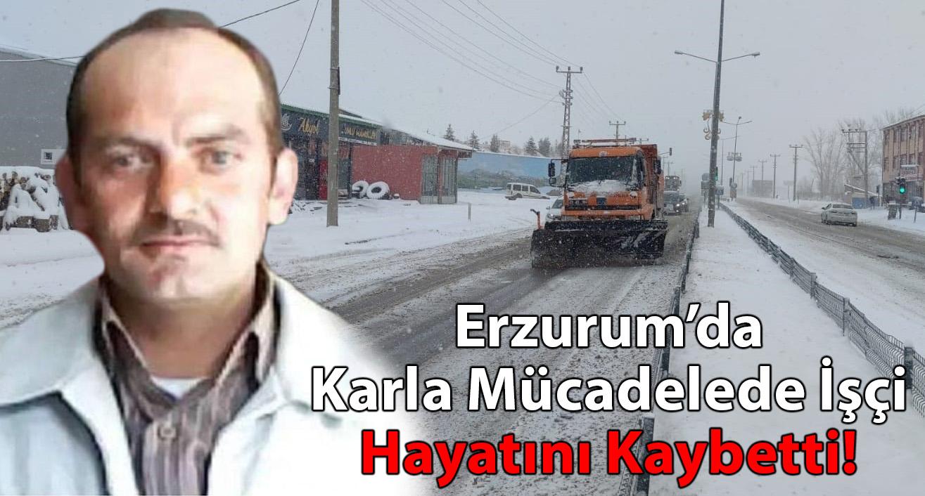 Karla mücadelede işçi hayatını kaybetti!