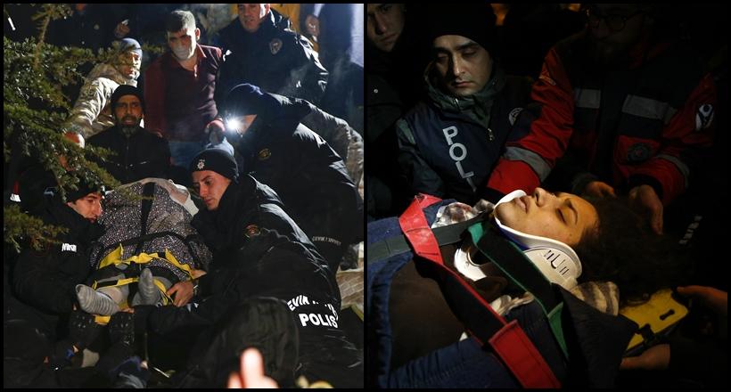 30 saat sonra enkazdan sağ çıkarıldılar