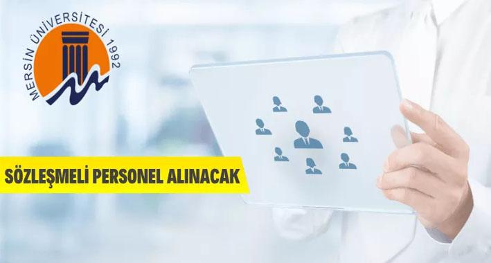 Mersin Üniversitesi Sözleşmeli Personel alacak