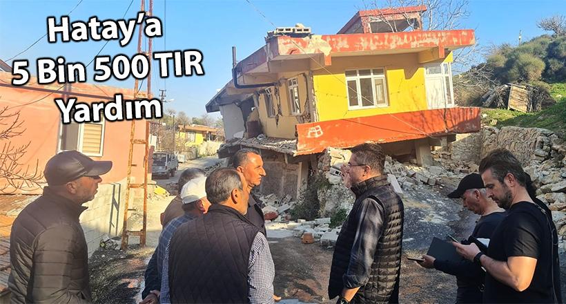 Hatay’a 5 bin 500 tır yardım