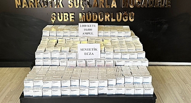 2 bin kutu ilaç ele geçirildi