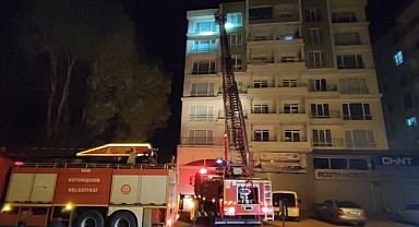 8 katlı binada korkutan yangın