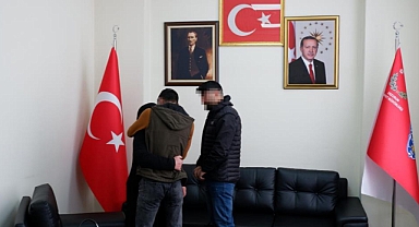 Erzurum'da evladına kavuştu