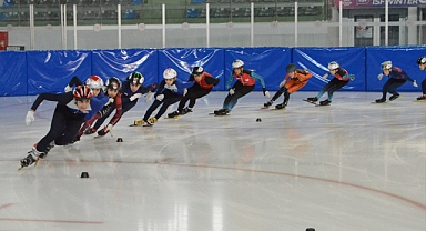 Erzurum'da Short Track Türkiye Şampiyonası