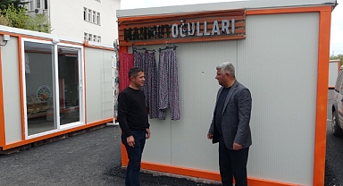 Konteyner çarşılar hizmet vermeye başladı