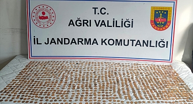 TIR dorsesinin yedek lastiğinde 1245 altın sikke ele geçirildi