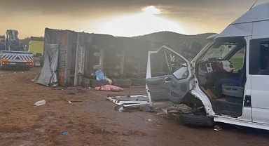 5 aracın karıştığı kazada ortalık savaş alanına döndü