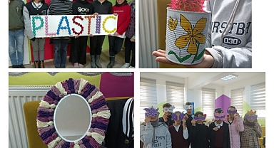 Atık maddeler sanata dönüştürülüyor