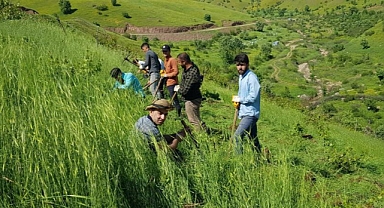 Çiftçilerin imece usulü bahar temizliği