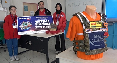 Çığdan etkilenerek geliştirdikleri proje ile Türkiye birincisi oldular   