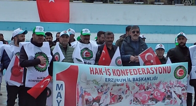 Erzurum’da 1 Mayıs Emek ve Dayanışma Günü kutlandı