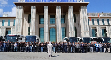 Erzurum'dan dualarla uğurlandılar!