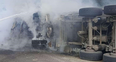 Feci kaza: Yanarak can verdi!