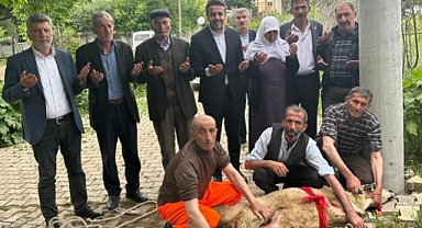 Koçu  Erdoğan'a kurban  etti!