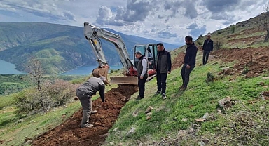 Makinalı toprak işleme çalışmaları başladı