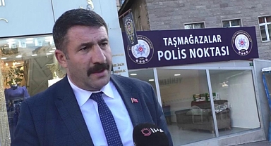 Taş mağazalarına polis noktası geldi