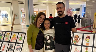 10 yaşındaki Mila’nın ilk resim sergisi