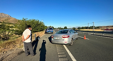 50 metre sürüklendikten sonra durabildi