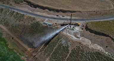 750 metrede jeotermal su bulundu 