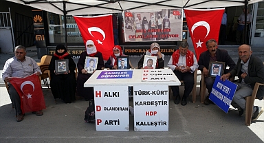 Aileler çocukları için HDP önündeki eylemlerini sürdürdü