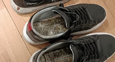 Ayakkabı tabanından uyuşturucu çıktı