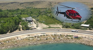 Bayram trafiğine helikopterli denetim