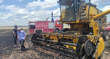 Biçerdöverden çıkan yangın 25 dönümlük araziye sıçradı