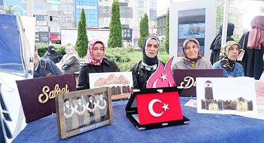 Bir yıllık emeklerini sergilediler