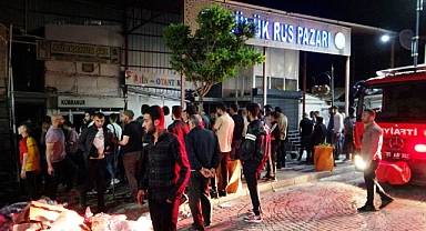Büyük Rus Pazarı'nda korkutan yangın