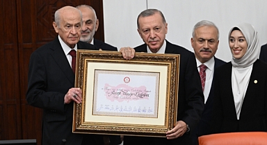 Cumhurbaşkanı Erdoğan TBMM'de yemin etti