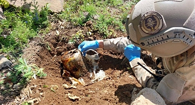 Düdüklü tencere içine yerleştirilen EYP imha edildi