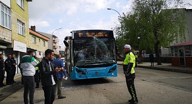 Erzurum'da iki otobüs çarpıştı: 12 yaralı