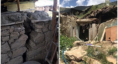 Erzurum'daki depremin merkezinden ilk görüntüler