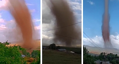 Fırtına sonrası dev hortum!