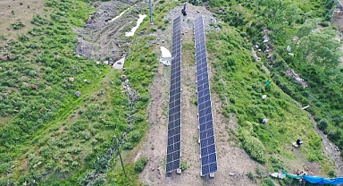 Güneş enerjisiyle her eve su ulaşıyor