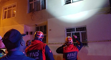 Hasarlı evde göçük meydana geldi   