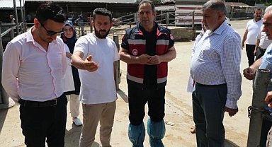 Hayvan satış yerleri denetlendi